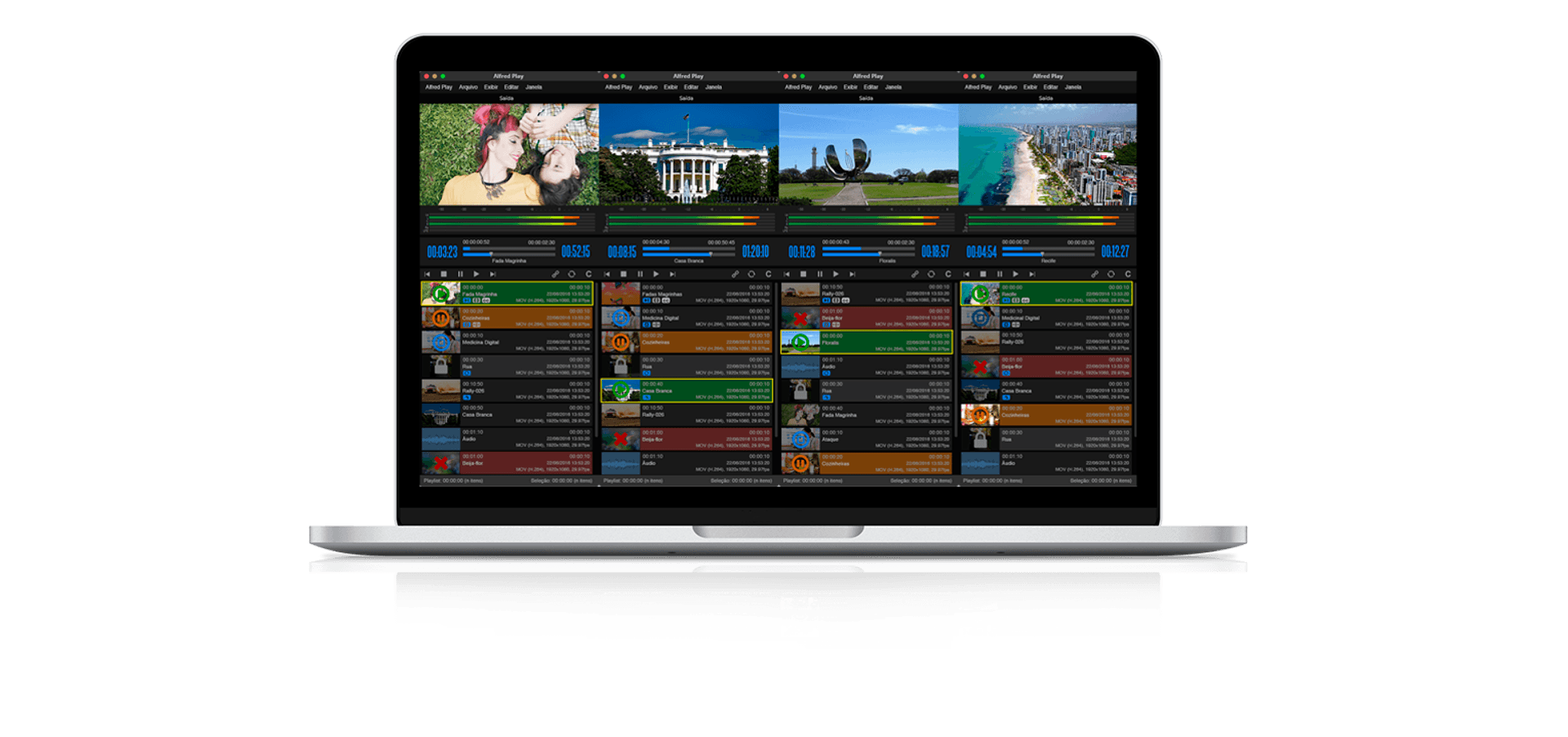 A suite inclui um módulo Client em versões Desktop, Web e Mobile